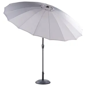 Garden Market Parasol 2.55 m Light Grey BAIA