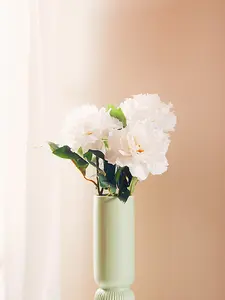 White Peony Stem Artificial Plant Foliage