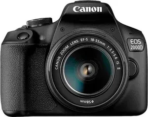 Canon EOS 2000D DSLR Camera And EF-S 18-55 mm F/3.5-5.6 IS II Lens - Black