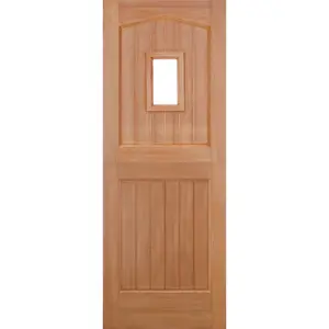 Stable 1L Unglazed Hardwood External Door 198.1 cm H x 83.8 cm W x 4.4 cm D