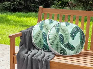 Set of 2 Outdoor Cushions BOISSANO Green