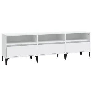 Berkfield TV Cabinet White 150x30x44.5 cm Engineered Wood