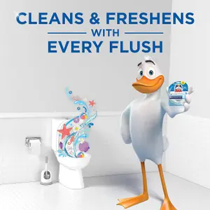 Duck Toilet Cleaner Fresh Discs Holder Marine, 36ml (Pack of 3)