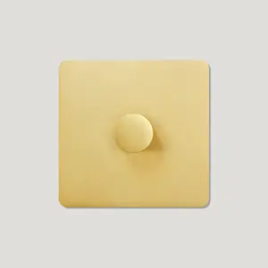 MAXWELL 1G Smooth Dimmer Switch - Brass