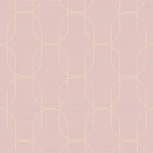 Superfresco Eternity Geometric Blush Wallpaper