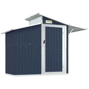 Berkfield Garden Shed Anthracite 270x130x208.5 cm Galvanised Steel