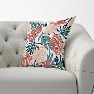 Tropical Leaf Pattern Cushions 60cm x 60cm