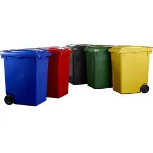 TUFF 360 Litre Wheeled Bin - Yellow