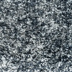 Super Soft Mottled Tonal Slate Grey Shaggy Area Rug 80x150cm