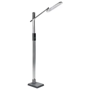 LED Floor Lamp Silver AQUARIUS