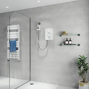 Gainsborough Slim Mono white electric shower 8.5kw