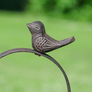 Vintage Style Cast Iron Hanging Heart Bird Dish Sunflower Garden Bird Feeder Seed Nut Mealworm Bird Feeding Station Tray