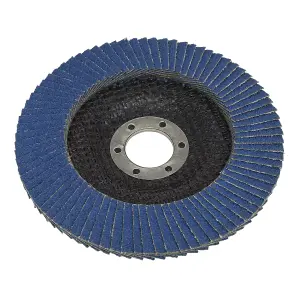 Sealey Flap Disc Zirconium 125mm 22mm Bore 60 Grit Abrasive Flaps FD12560