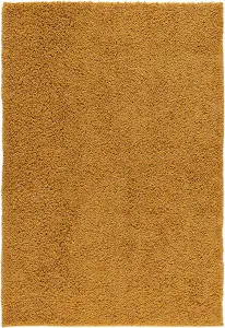 Modern Extra Large Small Soft 5cm Shaggy Non Slip Bedroom Living Room Carpet Runner Area Rug - Gold 80 x 150 cm