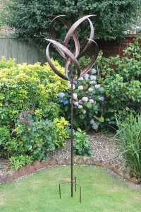 Hampton Garden Wind Sculpture  - Brushed Copper