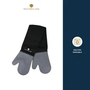 MasterClass Waterproof Silicone Double Oven Gloves with Thumbs