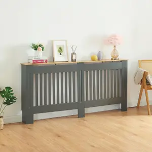 Extra Large Grey Radiator Cover 820mm(H) 1720mm(W) 190mm(D)