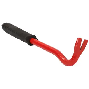 10in Crow Wrecking Pry Bar Nail Jimmy Lever With Rubber Handle Remover