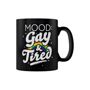 Grindstore Mood: Gay & Tired Mug Black (One Size)