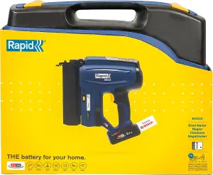 Rapid Power Tools BNX50 18V P4A Battery-Powered Brad Nailer Kit Cordless Nail Gun with 2.5Ah Battery, Charger & Case