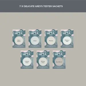 Rust-Oleum Light Grey Matt uPVC Paint Tester Samples - 10ml