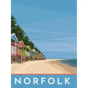 Georgina Westley Norfolk Framed Canvas Print Blue/Green (40cm x 30cm)