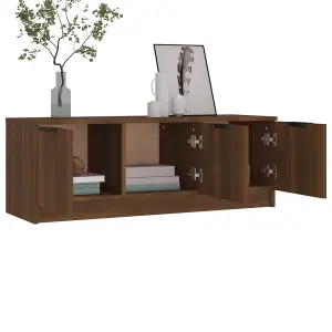 vidaXL TV Cabinet Brown Oak 102x35x36.5 cm Engineered Wood