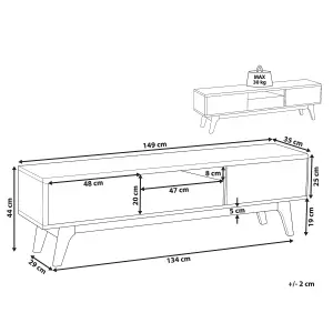 Beliani Modern TV Stand Brown EERIE