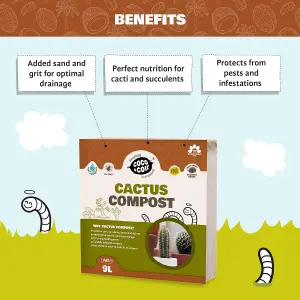 Coco&Coir Cactus & Succulent Compost - 9L Peat Free