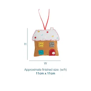 Felt Decoration Kit: Christmas: Gingerbread House