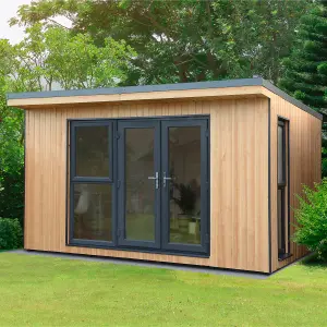 Forest Garden Xtend+ 11x13 ft with Double door & 2 windows Pent Garden office (H)2500mm x (W)4040mm