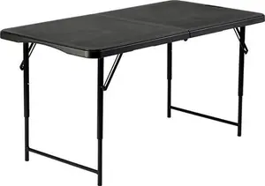 Hartleys 4ft Black Folding Table