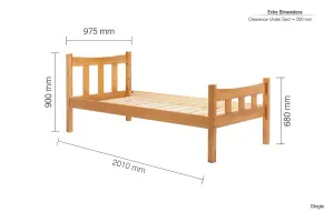 Birlea Miami Single Bed Frame In Pine