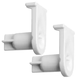 SPARES2GO Door Hinge Support Socket for Bosch fits Neff Fridge Freezer (Pack of 2, White)