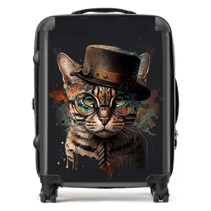 Bengal Cat Splashart Suitcase - Large