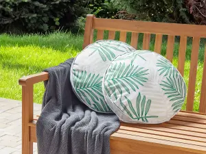 Set of 2 Outdoor Cushions POGGIO Green