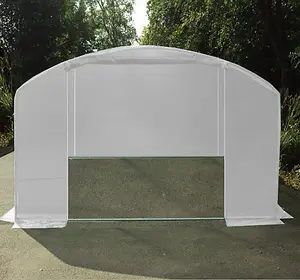 4m x 3.5m + Ground Anchor Kit (13' x 11.5' approx) Pro Max White Poly Tunnel