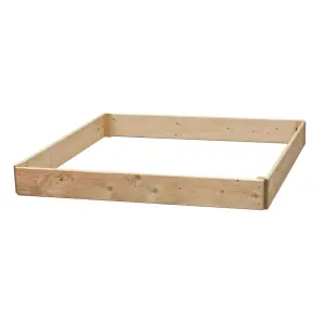 Greena Square Raised Bed 15 cm High, 120 x 120cm