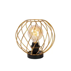 Lucide Danza Classic Table Lamp 25cm - 1xE27 - Matt Gold, Brass