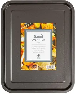 Dunelm 39cm Oven Tray, Silver, Steel