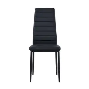 Herland Dining Chair (Set of 4) Black / Black