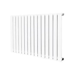 G-Rad White Single Flat Panel Horizontal Radiator - (H) 600 x (W) 1020mm