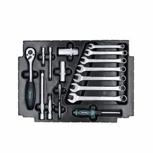 Makita 120PC General Maintenance Kit Spanner Socket Mechanics Screwdriver Set