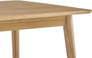 DUSK Heidi Solid Oak 4-6 Seater Dining Table - Natural