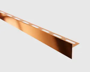 ILCOM SLOPED FLOOR SHOWER PROFILE LKP 11mm x 1200mm x 0.6mm Copper Polished Stainless Steel