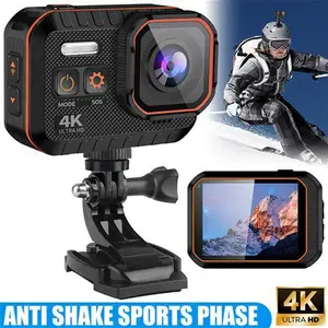 Anti-Shake Action Camera 4K Wifi HD 1080P Sports Cam Waterproof 170° Remote