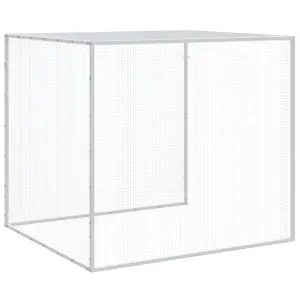 Chicken Cage with Roof Anthracite 1003x98x90 cm Galvanised Steel