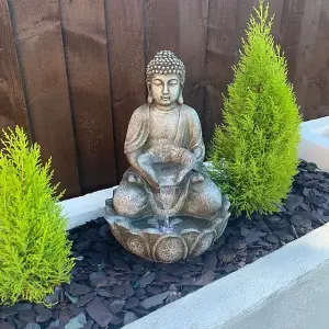 Tranquil Buddha Oriental Solar Water Feature