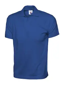 Uneek - Unisex Jersey Poloshirt - 100% Cotton - Royal - Size XS