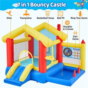 3.1 x 2.8 x 2.2m Bouncy Castle with Slide and Air Blower